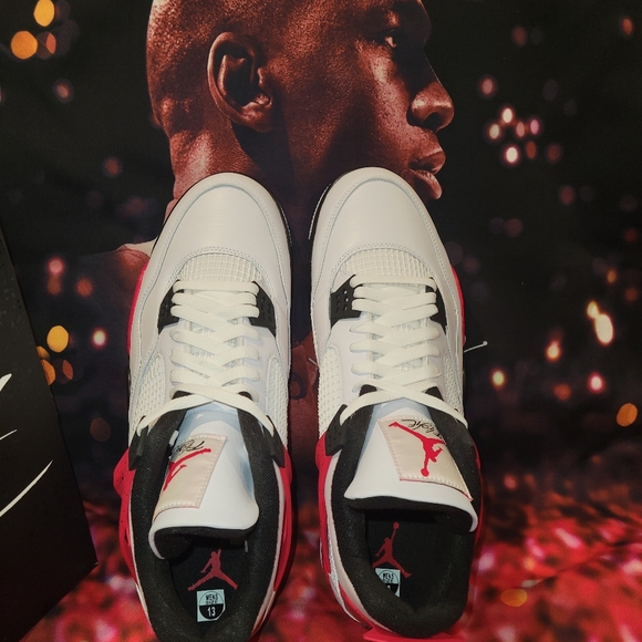 Mens Nike Air Jordan Retro 4 Size 13 - Picture 6 of 8